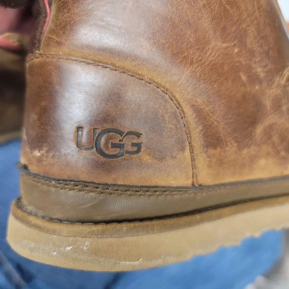 Gorpcore UGG Neumel Waterproof Grizzly Leather Chukka Boots Mens 9 Brown